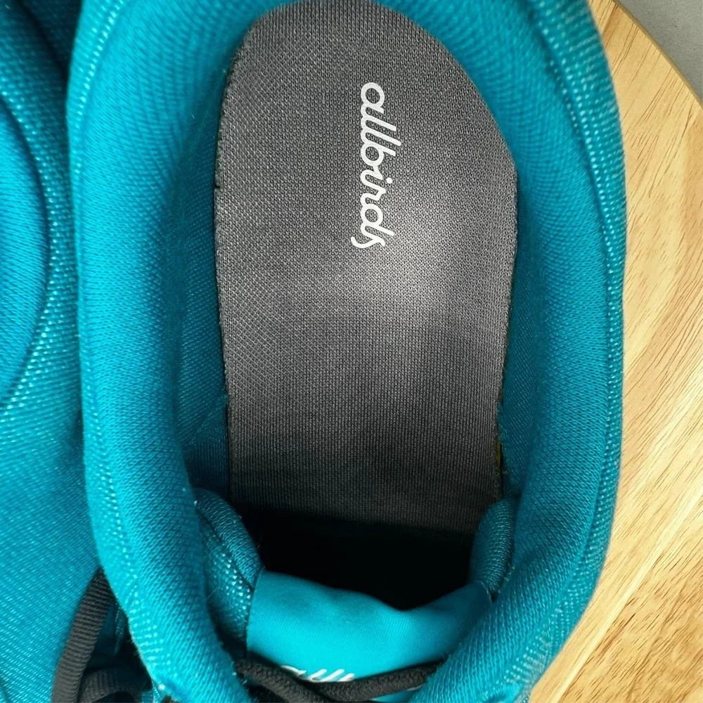 Allbirds Thrive Men's  10 Teal Canvas Pacers  Casual‎ Shoes Sneakers EUC